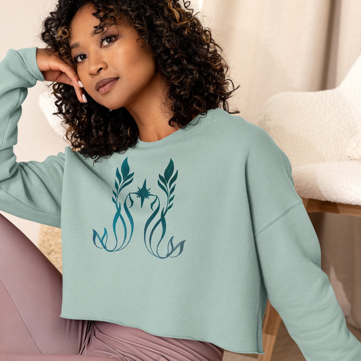 Sea Siren Crop Sweatshirt